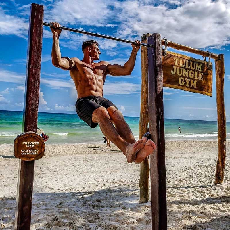 tulum workout beach